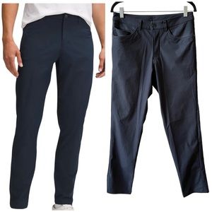 LULULEMON ABC SLIM FIT PANTS WARPSTREME MENS PERFORMANCE BREATHABLE BLACK 30